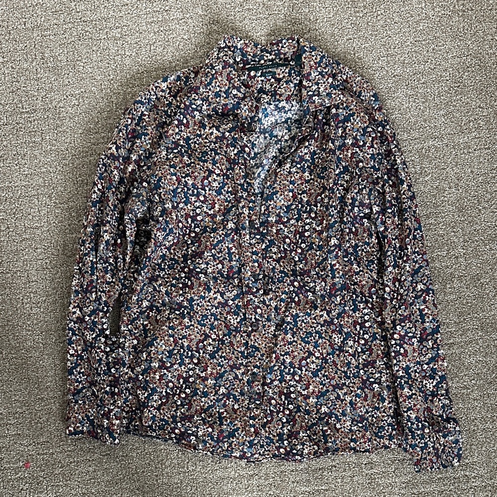 Perry Ellis Multicolor Floral Men's Shirt